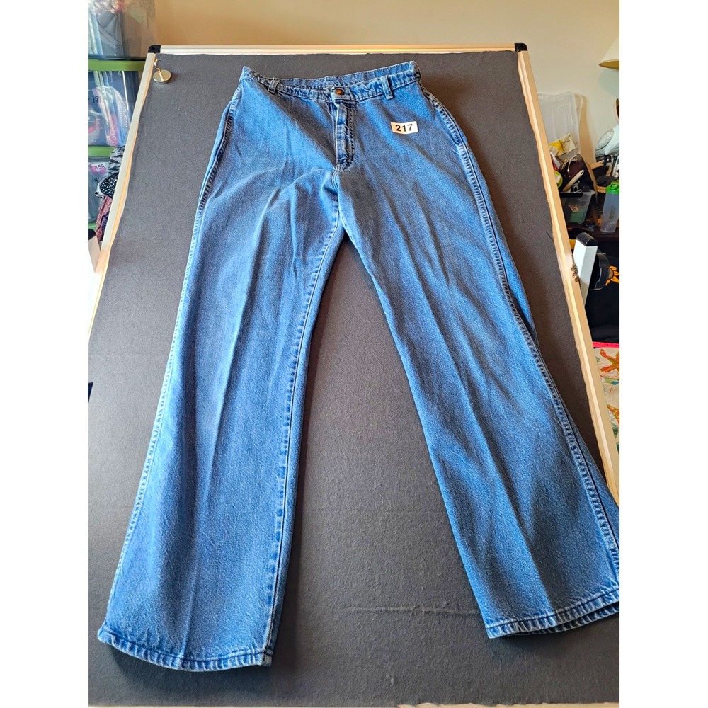 Buffalo Junction Women's Blue Denim Bootcut Mid Rise 5-Pocket 28 Sz 10